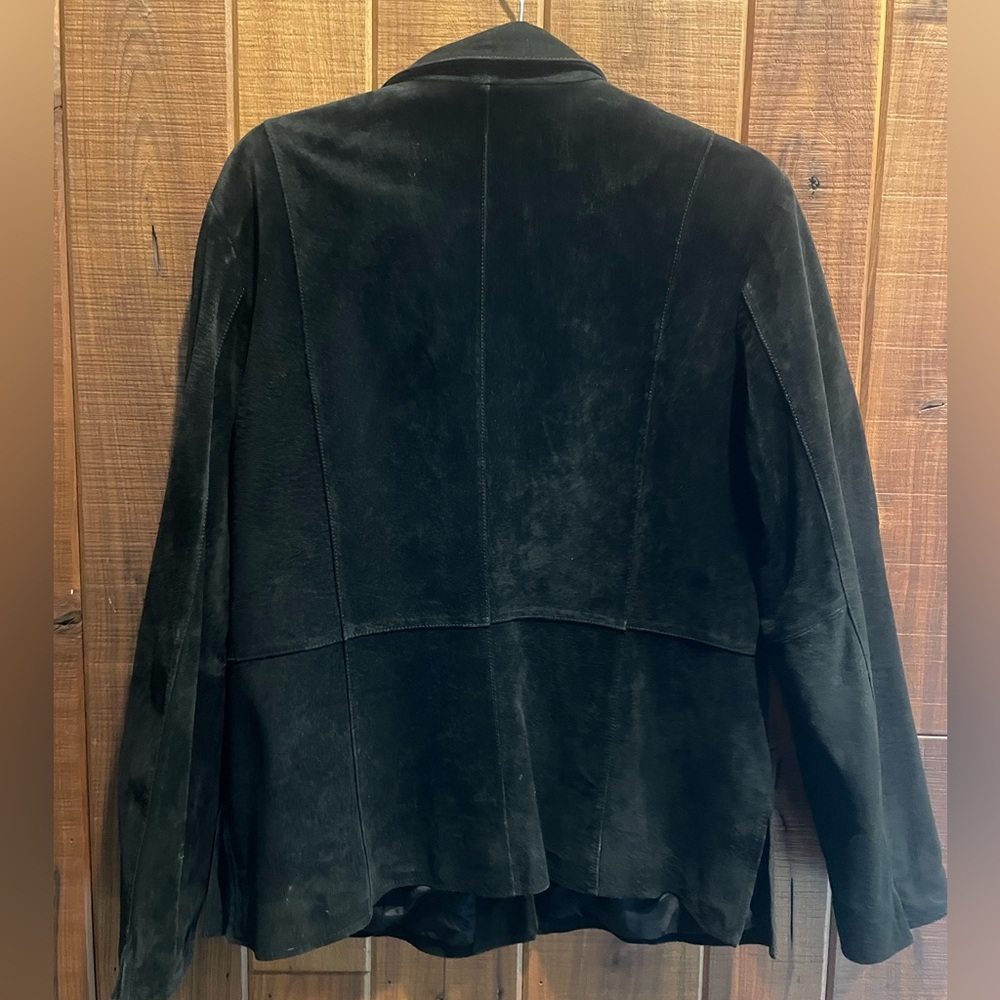 Vintage Black Suede Blazer - Picture 2 of 2